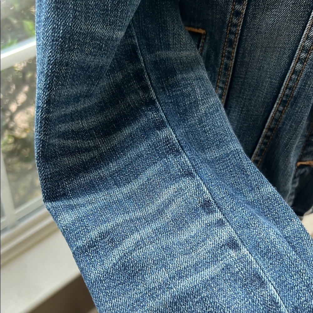 GAP Classic Blue Cropped Denim Jacket Medium - Picture 11 of 11